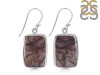 Moss Agate Earring-E MOA-3-30
