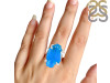 Neon Apatite Rough Ring-R-Size-9 NAR-2-180
