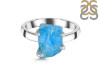 Neon Apatite Rough Ring-R-Size-6 NAR-2-198
