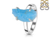 Neon Apatite Rough Ring-R-Size-6 NAR-2-201