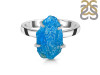 Neon Apatite Rough Ring-R-Size-9 NAR-2-209