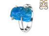 Neon Apatite Rough Ring-R-Size-6 NAR-2-248