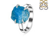 Neon Apatite Rough Ring-R-Size-7 NAR-2-250