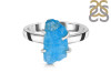 Neon Apatite Rough Ring-R-Size-10 NAR-2-258
