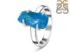 Neon Apatite Rough Ring-R-Size-8 NAR-2-282