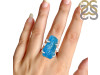 Neon Apatite Rough Ring-R-Size-8 NAR-2-282