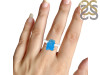 Neon Apatite Rough Ring-R-Size-7 NAR-2-303