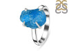 Neon Apatite Rough Ring-R-Size-10 NAR-2-322