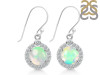 Opal & White Topaz Earring OPL-RDE-693.