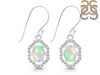 Opal & White Topaz Earring OPL-RDE-694.