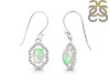 Opal & White Topaz Earring OPL-RDE-694.