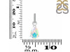 Opal & White Topaz Pendant OPL-RDP-757-CZ.