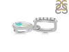 Opal & White Topaz Pendant OPL-RDP-779-CZ-LOOP.