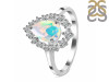 Opal & White Topaz Ring OPL-RDR-2770.