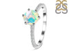 Opal Ring & White Topaz Ring OPL-RDR-3140.