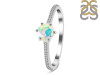 Opal Ring & White Topaz Ring OPL-RDR-3143.