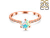 Opal Ring & White Topaz Ring OPL-RDR-3144.