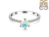 Opal Ring & White Topaz Ring OPL-RDR-3144.