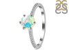 Opal Ring & White Topaz Ring OPL-RDR-3144.