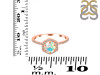 Opal Ring & White Topaz Ring OPL-RDR-3146.
