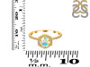 Opal Ring & White Topaz Ring OPL-RDR-3146.