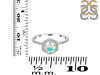 Opal Ring & White Topaz Ring OPL-RDR-3146.