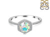 Opal Ring & White Topaz Ring OPL-RDR-3146.