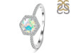 Opal Ring & White Topaz Ring OPL-RDR-3146.