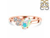 Opal & White Topaz Ring OPL-RDR-3153.