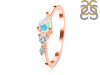 Opal  & White Topaz Ring OPL-RDR-3238.