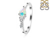 Opal  & White Topaz Ring OPL-RDR-3238.