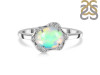 Opal & White Topaz Ring OPL-RR-342.