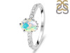 Opal & White Topaz Ring OPL-RR-35.