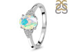 Opal & White Topaz Ring OPL-RR-364.