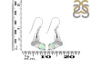 Opal & White Topaz Whale Tail Earring OPL-RUE-10.
