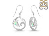 Opal & White Topaz Dolphin & Waves Earring OPL-RUE-20.