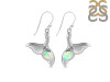 Opal & White Topaz Whale Tail Earring OPL-RUE-30.