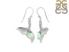 Opal & White Topaz Whale Tail Earring OPL-RUE-30.