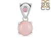 Pink Opal & Tourmaline Pendant PKO-RDP-561-TRM-V-LOOP.