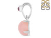 Pink Opal & Tourmaline Pendant PKO-RDP-561-TRM-V-LOOP.
