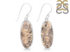 Plume Agate Earring-E PLA-3-16