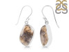 Plume Agate Earring-E PLA-3-22
