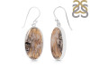Plume Agate Earring-E PLA-3-24
