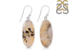 Plume Agate Earring-E PLA-3-37