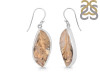 Plume Agate Earring-E PLA-3-38