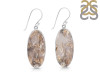 Plume Agate Earring-E PLA-3-4