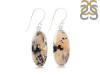 Plume Agate Earring-E PLA-3-43