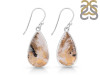 Plume Agate Earring-E PLA-3-6