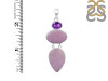 Phosphosiderite/Amethyst Pendant-2SP PPD-1-11