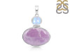 Phosphosiderite/Moonstone Pendant-2SP PPD-1-13